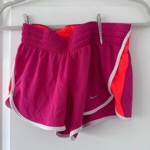 Nike Women's Pink and Orange Running Shorts